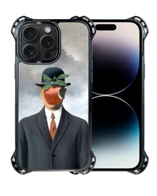 Etui iPhone 14 Pro Max IBIZU DropGuard Ultra z MagSafe, Rene Magritte, syn człowieczy
