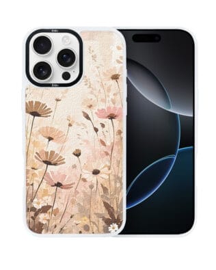 Etui do iPhone 16 Pro Max IBIZU DropGuard Matt z MagSafe, Boho, Kwiatowa łąka