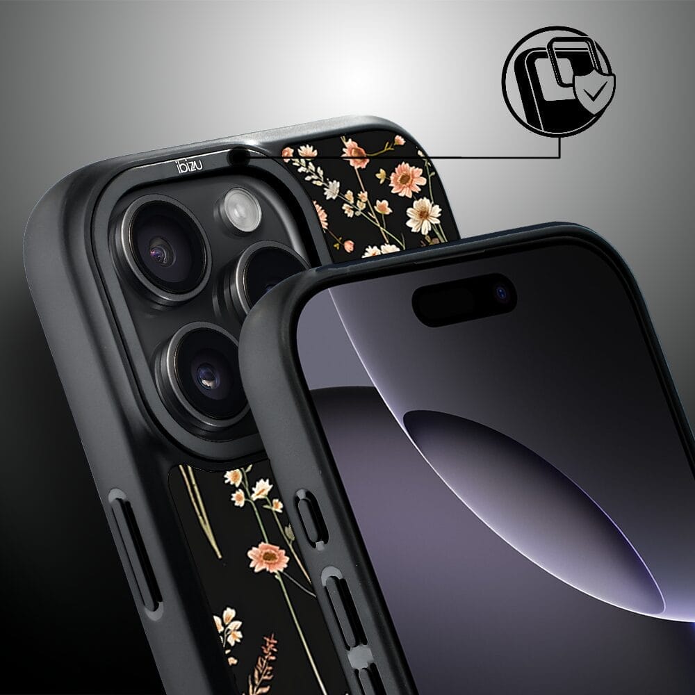 Etui do iPhone 16 Pro Max IBIZU DropGuard Matt z MagSafe, Pastel Bloom, Północny ogród - obrazek 3
