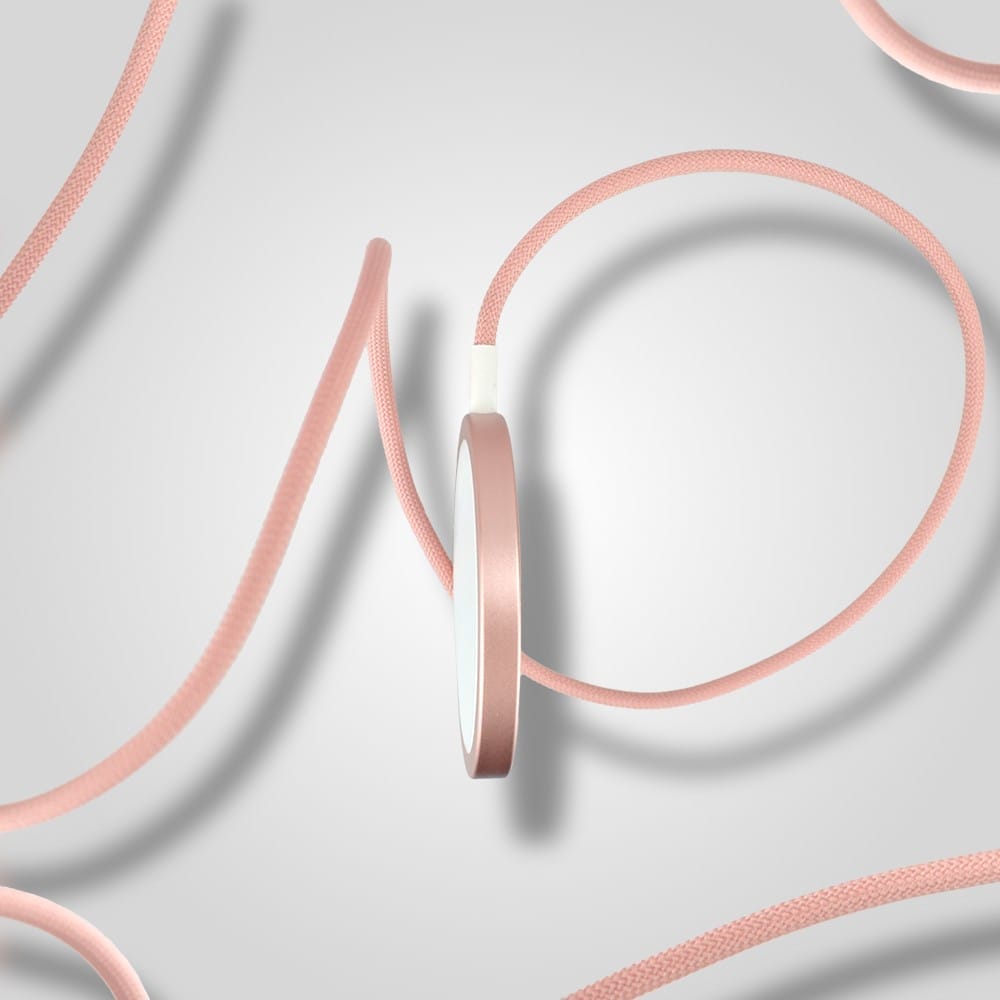 Ładowarka magnetyczna do MagSafe iPhone/Samsung, indukcyjna Qi 15W, różowa - obrazek 4