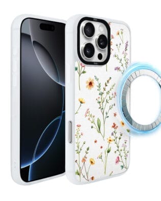 Etui do iPhone 16 Pro IBIZU DropGuard Matt z MagSafe, Pastel Bloom, Letni bukiet