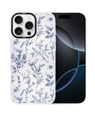 Etui do iPhone 16 Pro Max IBIZU DropGuard Matt z MagSafe, Pastel Bloom, Lazurowe szepty