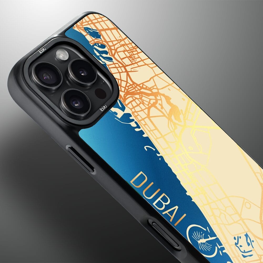 Etui do iPhone 16 Pro Max IBIZU DropGuard Matt z MagSafe, Mapy Świata, Dubai - obrazek 4