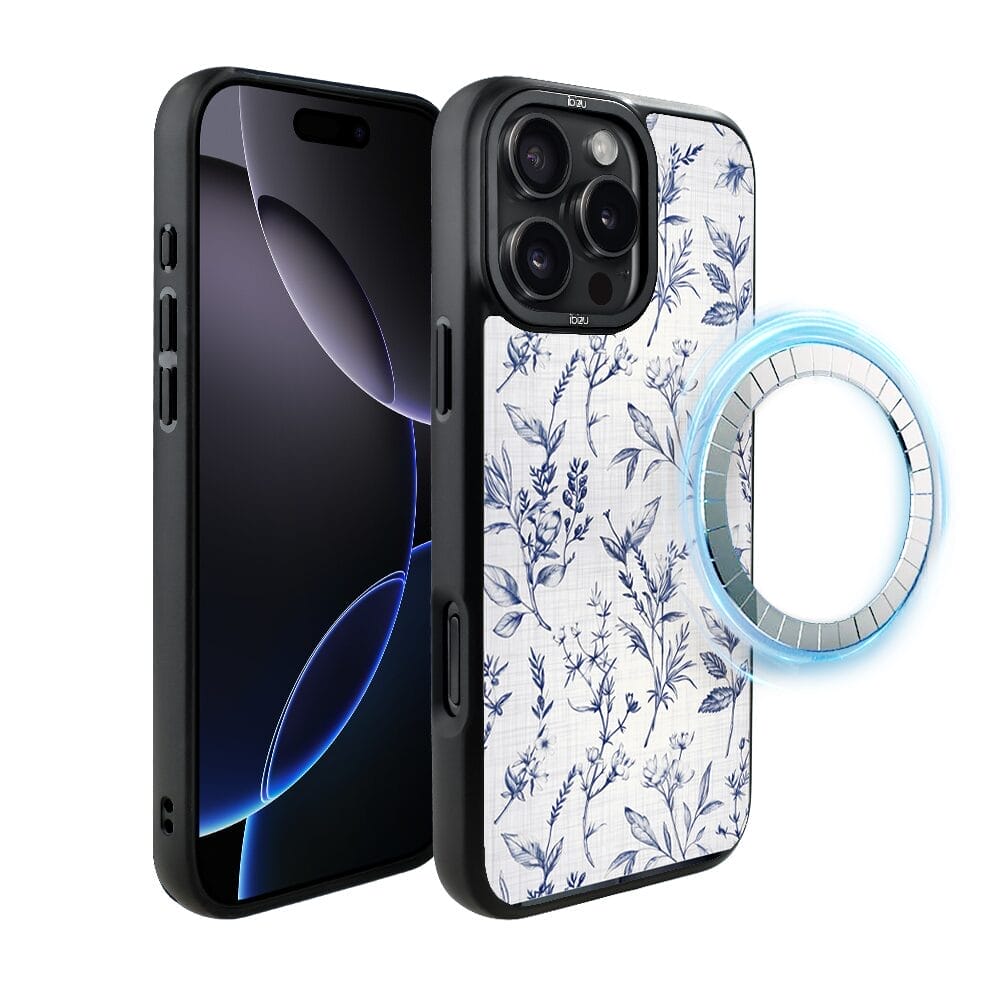 Etui do iPhone 16 Pro Max IBIZU DropGuard Matt z MagSafe, Pastel Bloom, Lazurowe szepty