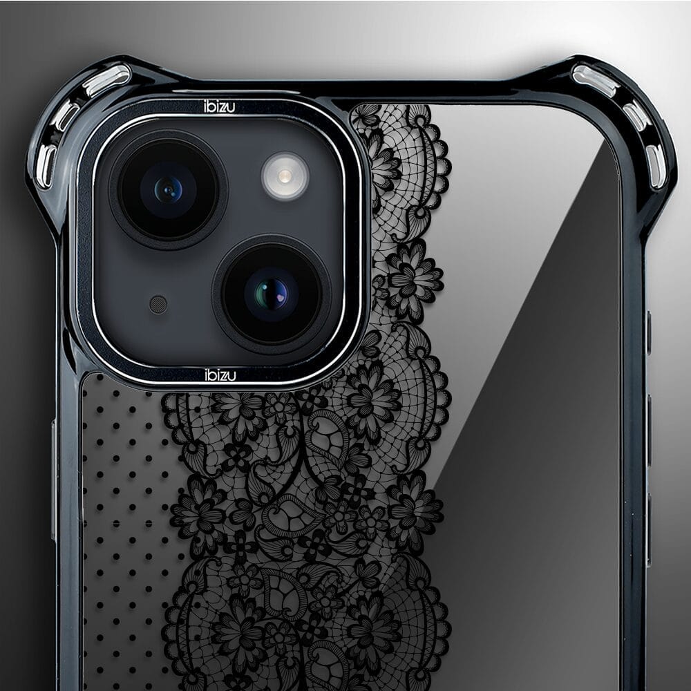 Etui do iPhone 14 Plus IBIZU DropGuard Ultra z MagSafe, Midnight, Ornamentowa koronka - obrazek 5