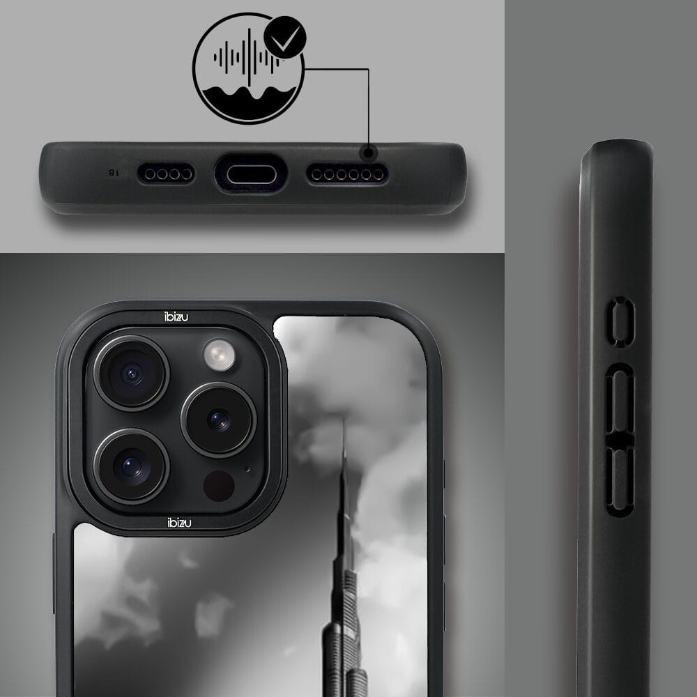 Etui do iPhone 16 Pro Max IBIZU DropGuard Matt z MagSafe, Noir City, Burj Khalifa - obrazek 6