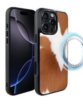 Etui do iPhone 16 Pro Max IBIZU DropGuard Matt z MagSafe, Zew Natury, Alpejska Krowa