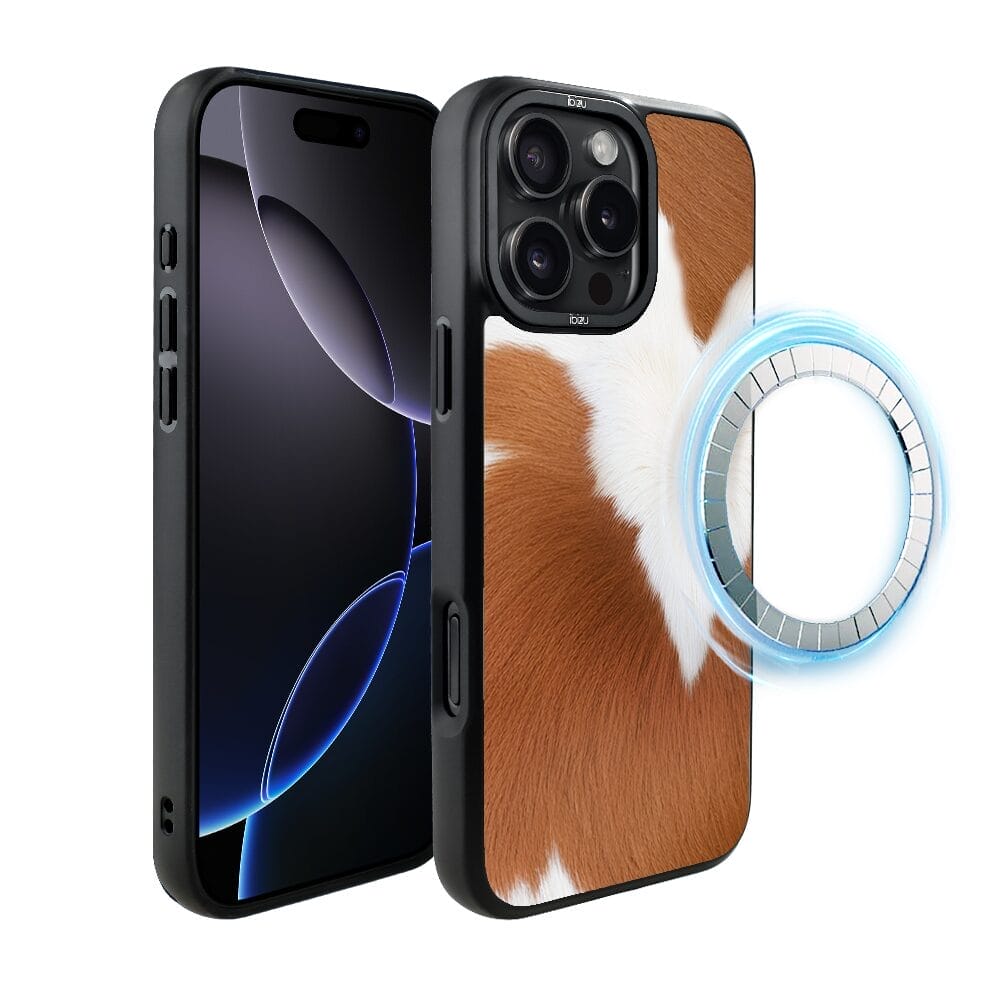 Etui do iPhone 16 Pro Max IBIZU DropGuard Matt z MagSafe, Zew Natury, Alpejska Krowa