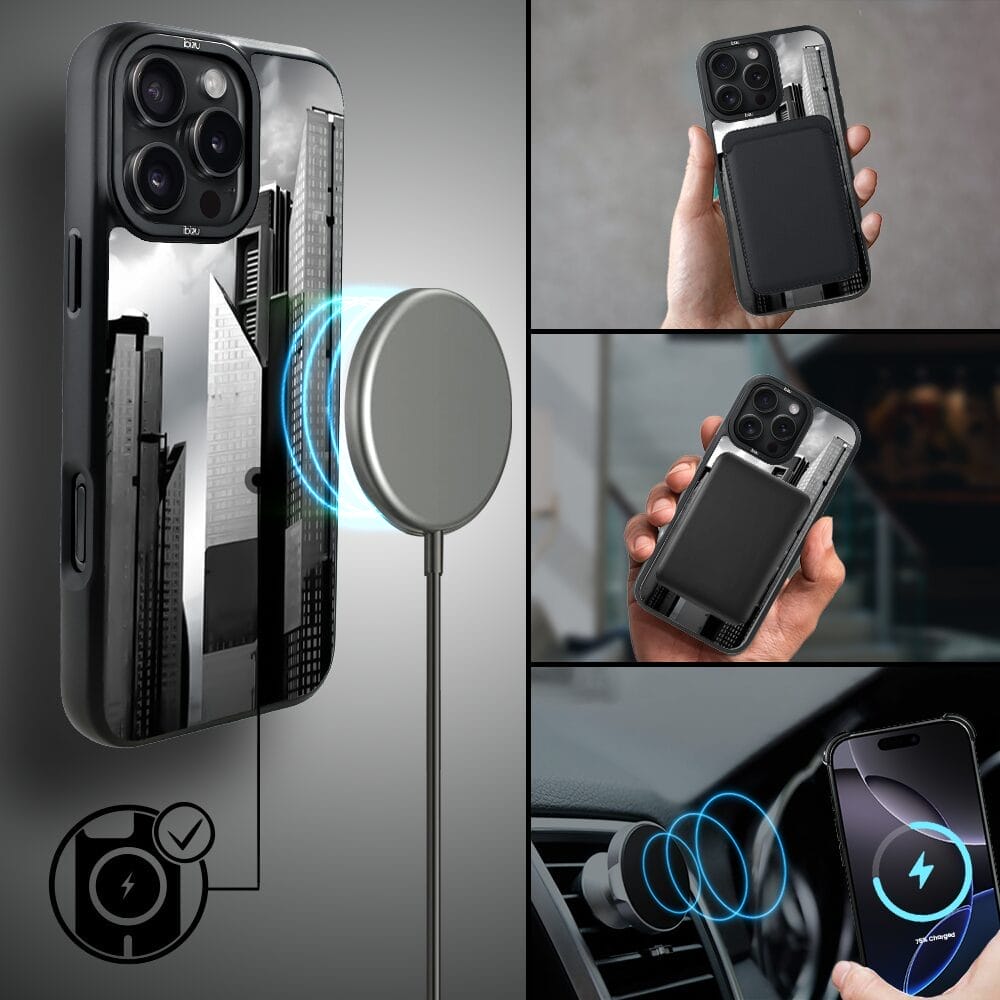 Etui do iPhone 16 Pro Max IBIZU DropGuard Matt z MagSafe, Noir City, Manhattan - obrazek 8