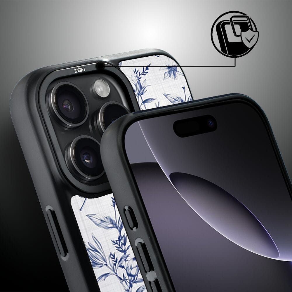 Etui do iPhone 16 Pro Max IBIZU DropGuard Matt z MagSafe, Pastel Bloom, Lazurowe szepty - obrazek 3