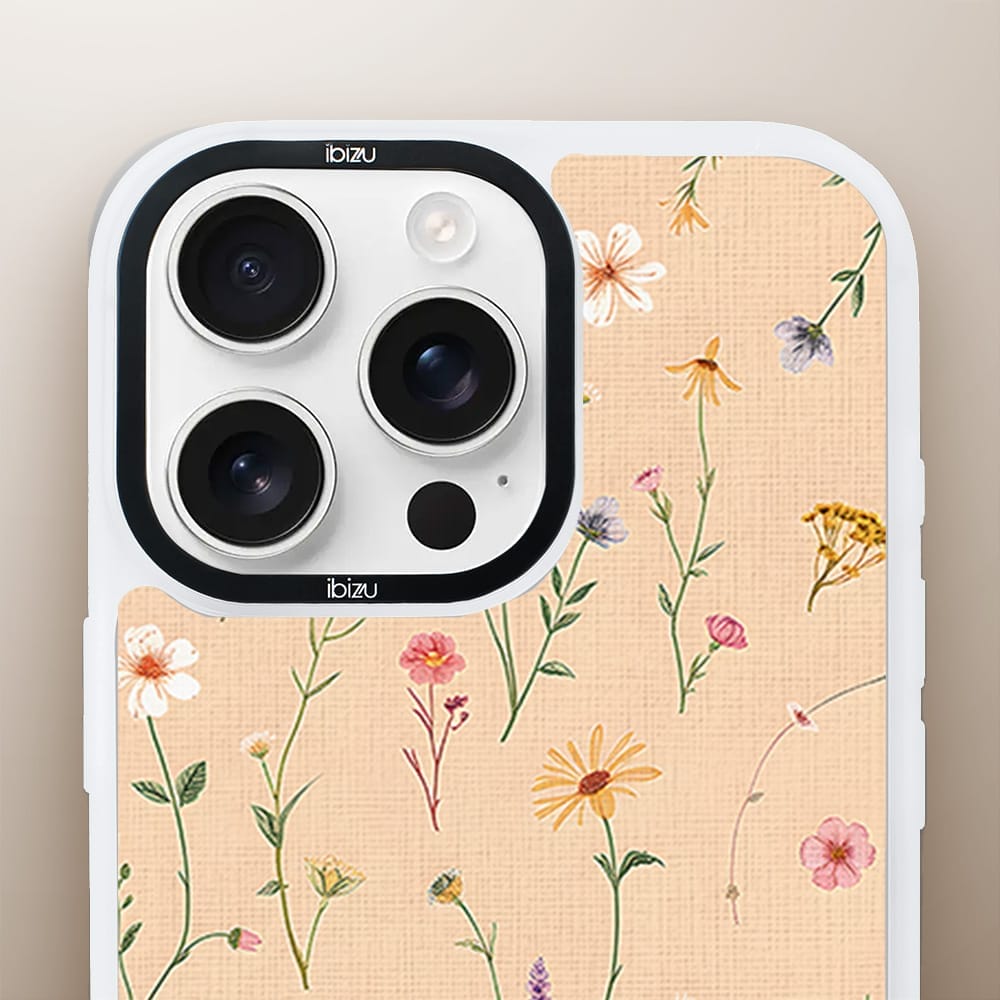 Etui do iPhone 16 Pro IBIZU DropGuard Matt z MagSafe, Pastel Bloom, Koralowa łąka - obrazek 5