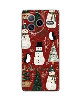 Etui do Xiaomi POCO F7 Ultra przeźroczyste, silikonowe Flexi, Przytulne święta, Rustykalna świąteczna kraina