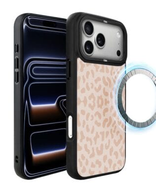 Etui do iPhone 17 Pro Max IBIZU DropGuard Matt z MagSafe, Boho, Delikatna panterka