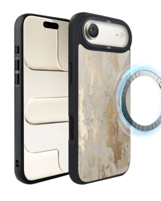 Etui do iPhone Air IBIZU DropGuard Matt z MagSafe, Ethereal Essence, Szampańskie Złoto