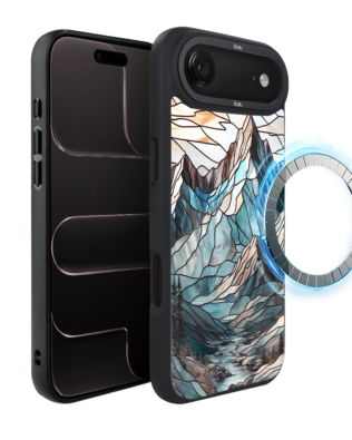 Etui do iPhone Air IBIZU DropGuard Matt z MagSafe, Barwy Szkła, Górski Potok