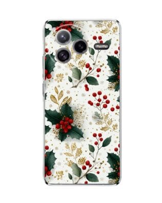 Etui do Xiaomi POCO F7 Ultra przeźroczyste, silikonowe Flexi, Przytulne święta, Ozdoby świąteczne