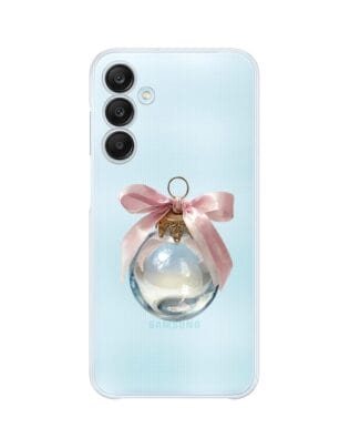 Etui do Samsung Galaxy M35 5G przeźroczyste, silikonowe Flexi, Przytulne święta, Kryształowa bombka