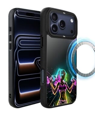 Etui do iPhone 17 Pro IBIZU DropGuard Matt z MagSafe, #ElectroMove, Wibracja fitness