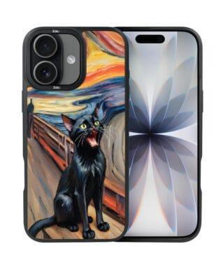 Etui do iPhone 17 IBIZU DropGuard Matt z MagSafe, Edvard Munch, krzyk kota