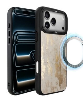 Etui do iPhone 17 Pro Max IBIZU DropGuard Matt z MagSafe, Ethereal Essence, Szampańskie Złoto