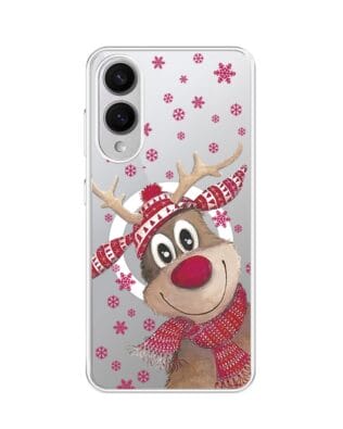 Etui do Samsung Galaxy S25 Edge z MagSafe przeźroczyste, silikonowe Flexi, Renifer