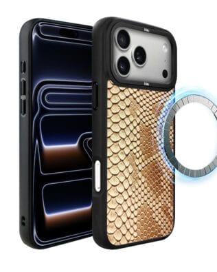 Etui do iPhone 17 Pro IBIZU DropGuard Matt z MagSafe, Zew Natury, Wąż