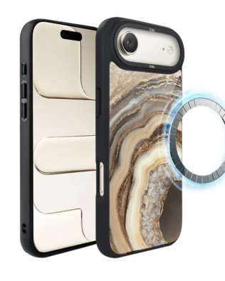 Etui do iPhone Air IBIZU DropGuard Matt z MagSafe, Ethereal Essence, Miodowy Agat