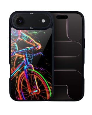 Etui do iPhone Air IBIZU DropGuard Matt z MagSafe, #ElectroMove, Rowerowa wibracja