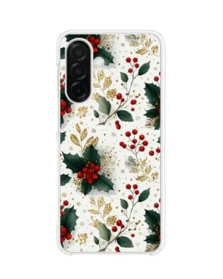 Etui do Samsung Galaxy A26 5G z MagSafe przeźroczyste, silikonowe Flexi, Przytulne święta, Ozdoby świąteczne