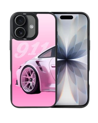 Etui do iPhone 17 IBIZU DropGuard Matt z MagSafe, TechDrive, 911 różowe