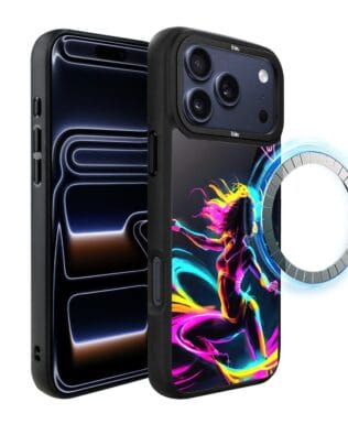 Etui do iPhone 17 Pro Max IBIZU DropGuard Matt z MagSafe, #ElectroMove, Taneczny rytm