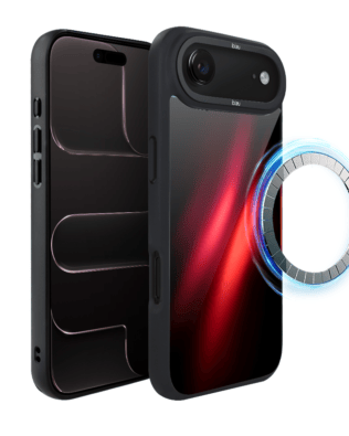 Etui do iPhone Air IBIZU DropGuard Matt z MagSafe, Twilight Dreams, Czerwona Nebula