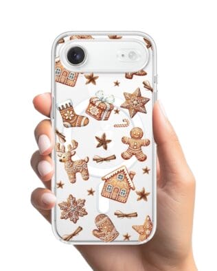 Etui do iPhone Air z MagSafe przeźroczyste, silikonowe Flexi, Magia pierniczków