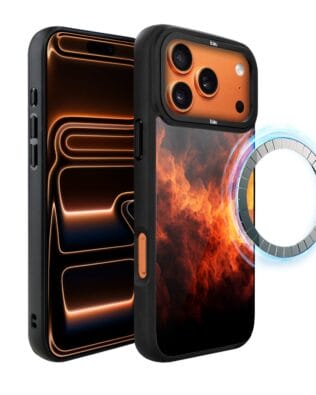 Etui do iPhone 17 Pro IBIZU DropGuard Matt z MagSafe, Twilight Dreams, Inferno Sky