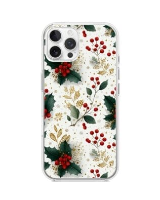 Etui do iPhone 12 Pro Max przeźroczyste, silikonowe Flexi, Przytulne święta, Ozdoby świąteczne