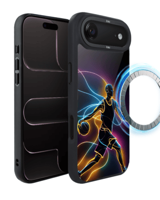 Etui do iPhone Air IBIZU DropGuard Matt z MagSafe, #ElectroMove, Duch koszykówki