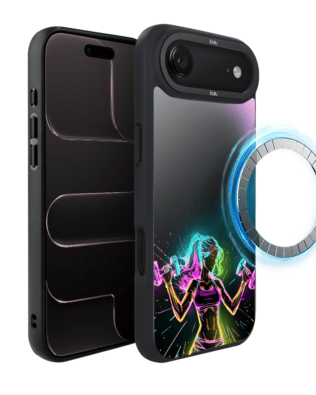 Etui do iPhone Air IBIZU DropGuard Matt z MagSafe, #ElectroMove, Wibracja fitness