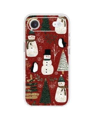 Etui do iPhone Air przeźroczyste, silikonowe Flexi, Przytulne święta, Rustykalna świąteczna kraina