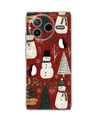 Etui do Xiaomi POCO F7 Pro przeźroczyste, silikonowe Flexi, Przytulne święta, Rustykalna świąteczna kraina