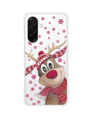 Etui do Samsung Galaxy A26 5G z MagSafe przeźroczyste, silikonowe Flexi, Renifer