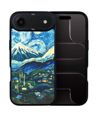 Etui do iPhone Air IBIZU DropGuard Matt z MagSafe, Van Gogh, gwieździsta noc
