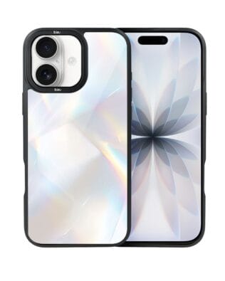 Etui do iPhone 17 IBIZU DropGuard Matt z MagSafe, Ethereal Essence, Opalizujący diament