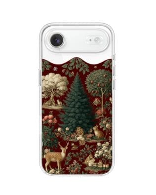 Etui do iPhone Air przeźroczyste, silikonowe Flexi, Zimowa magia, świąteczny las