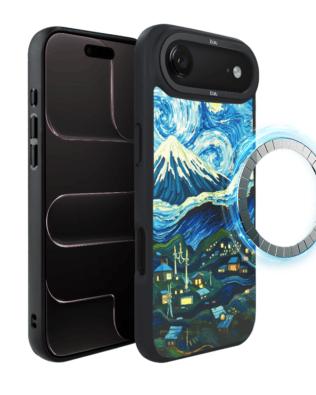 Etui do iPhone Air IBIZU DropGuard Matt z MagSafe, Van Gogh, gwieździsta noc