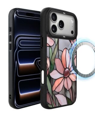 Etui do iPhone 17 Pro Max IBIZU DropGuard Matt z MagSafe, Barwy Szkła, Różowa magnolia