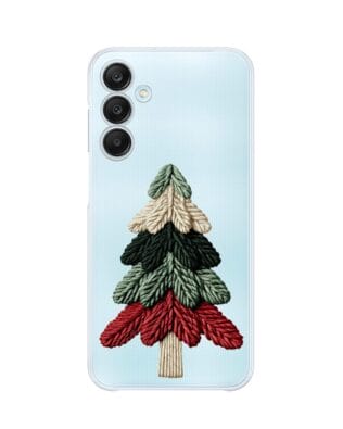 Etui do Samsung Galaxy M35 5G przeźroczyste, silikonowe Flexi, Przytulne święta, Dziana choinka