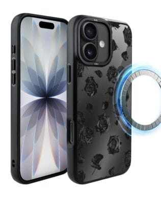 Etui do iPhone 17 IBIZU DropGuard Matt z MagSafe, Midnight, Sen róż