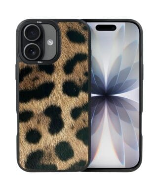 Etui do iPhone 17 IBIZU DropGuard Matt z MagSafe, Zew Natury, Lampart