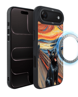 Etui do iPhone Air IBIZU DropGuard Matt z MagSafe, Edvard Munch, krzyk kota