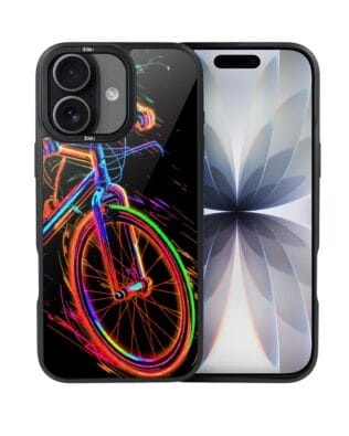 Etui do iPhone 17 IBIZU DropGuard Matt z MagSafe, #ElectroMove, Rowerowa wibracja